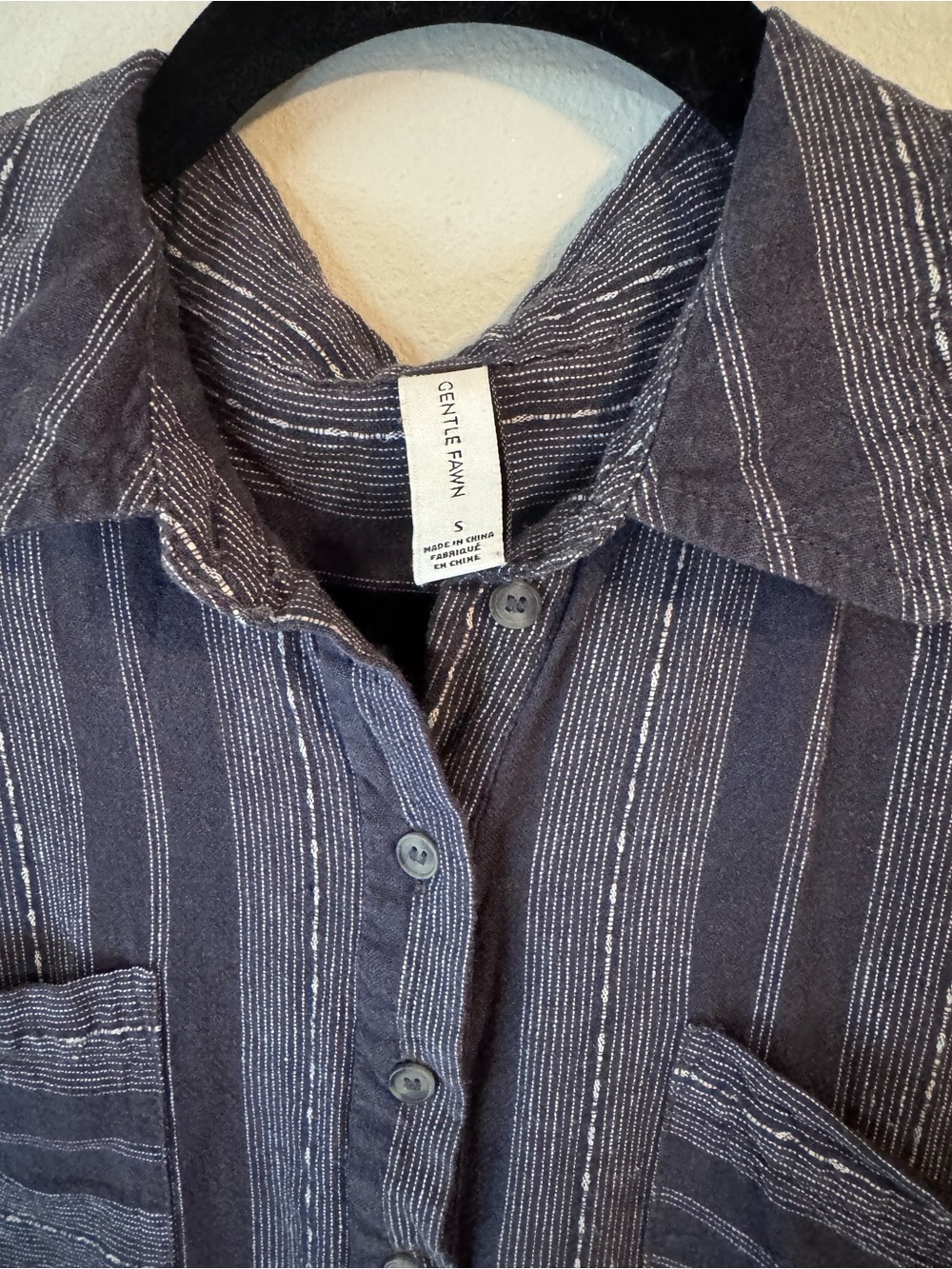 Women’s Striped Linen Blend Tunic - Picture 3 of 6